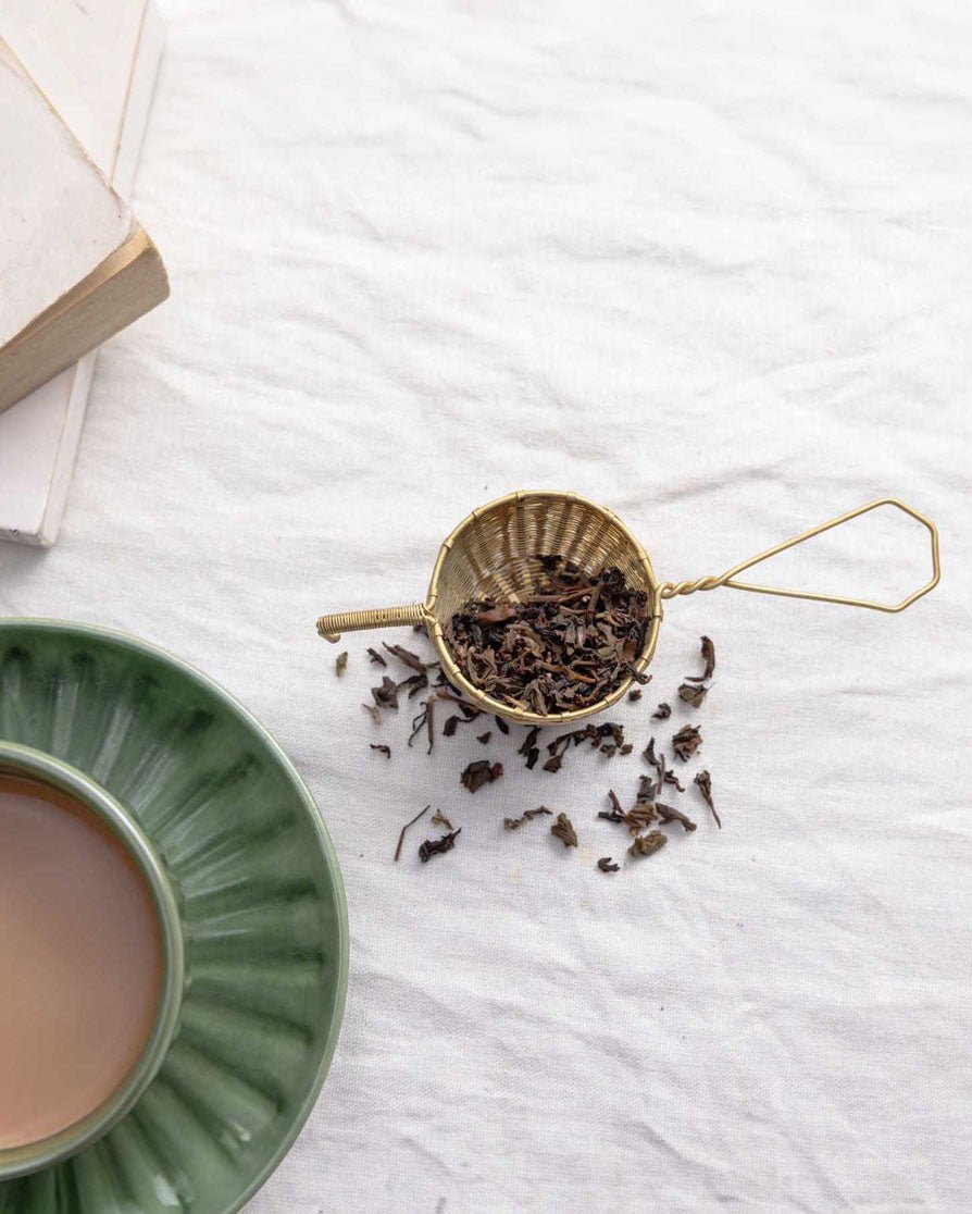Brass wire tea strainer - MAKAIBARI TEA