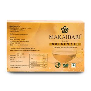 Golden Bru (100 Tea Bags) Darjeeling Black Tea - MAKAIBARI TEA