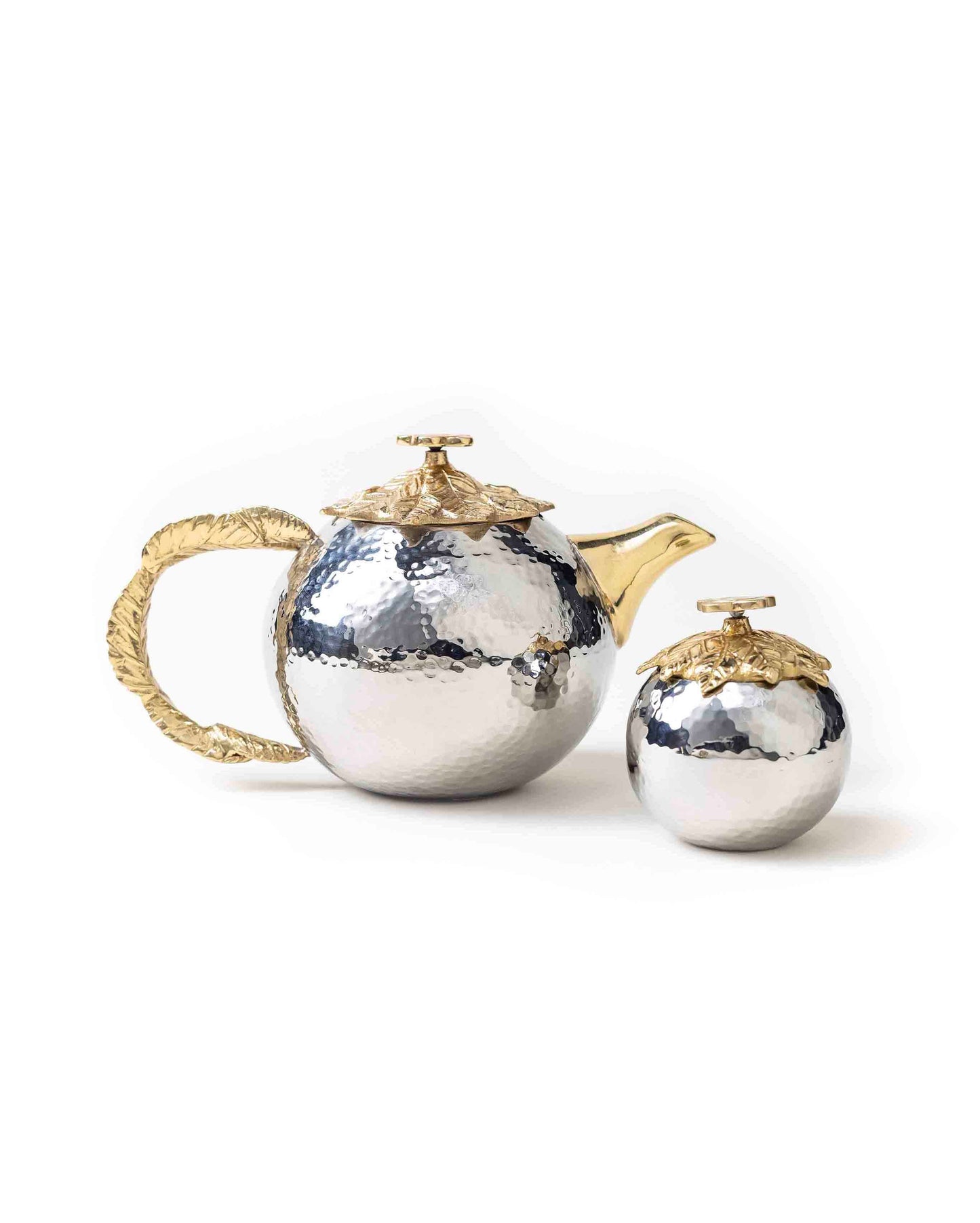Steel & Brass Teapot Set - MAKAIBARI TEA