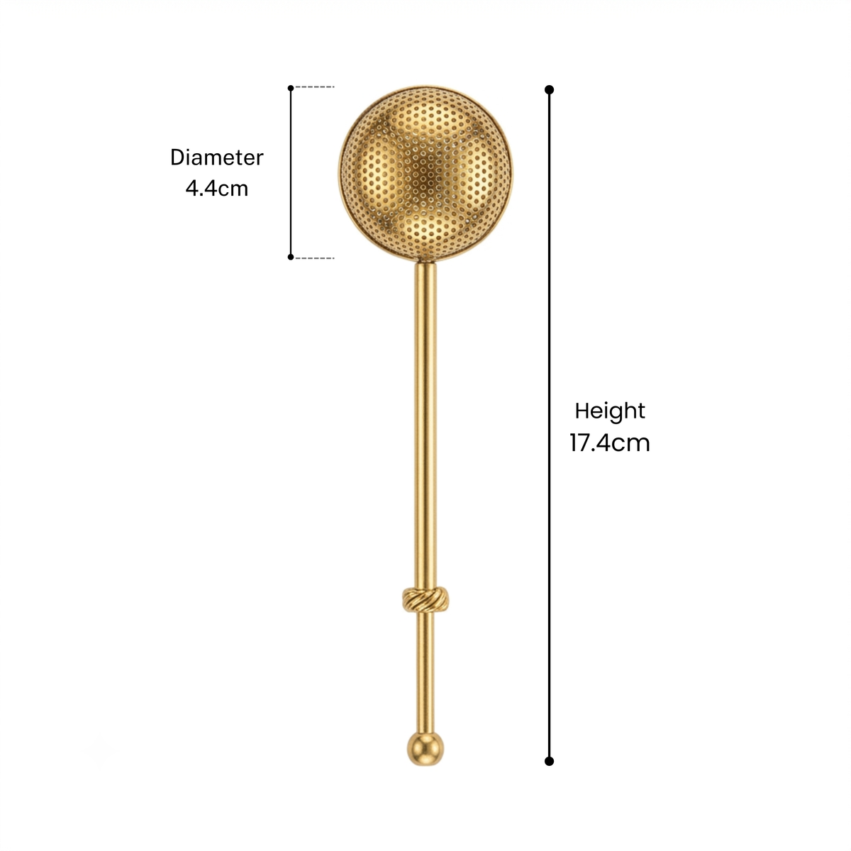 Brass Loose Tea Sliding Infuser