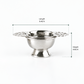 Tea Strainer Silver With Drip Bowl