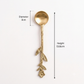 Golden Floral Sugar Spoon Set - 4 Pcs