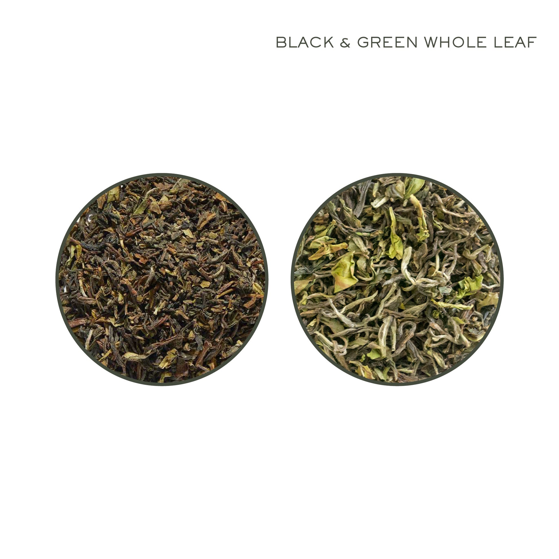 Black & Green Whole Tea Leaves