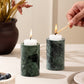 Green Marble Candle Stand - Set of 2