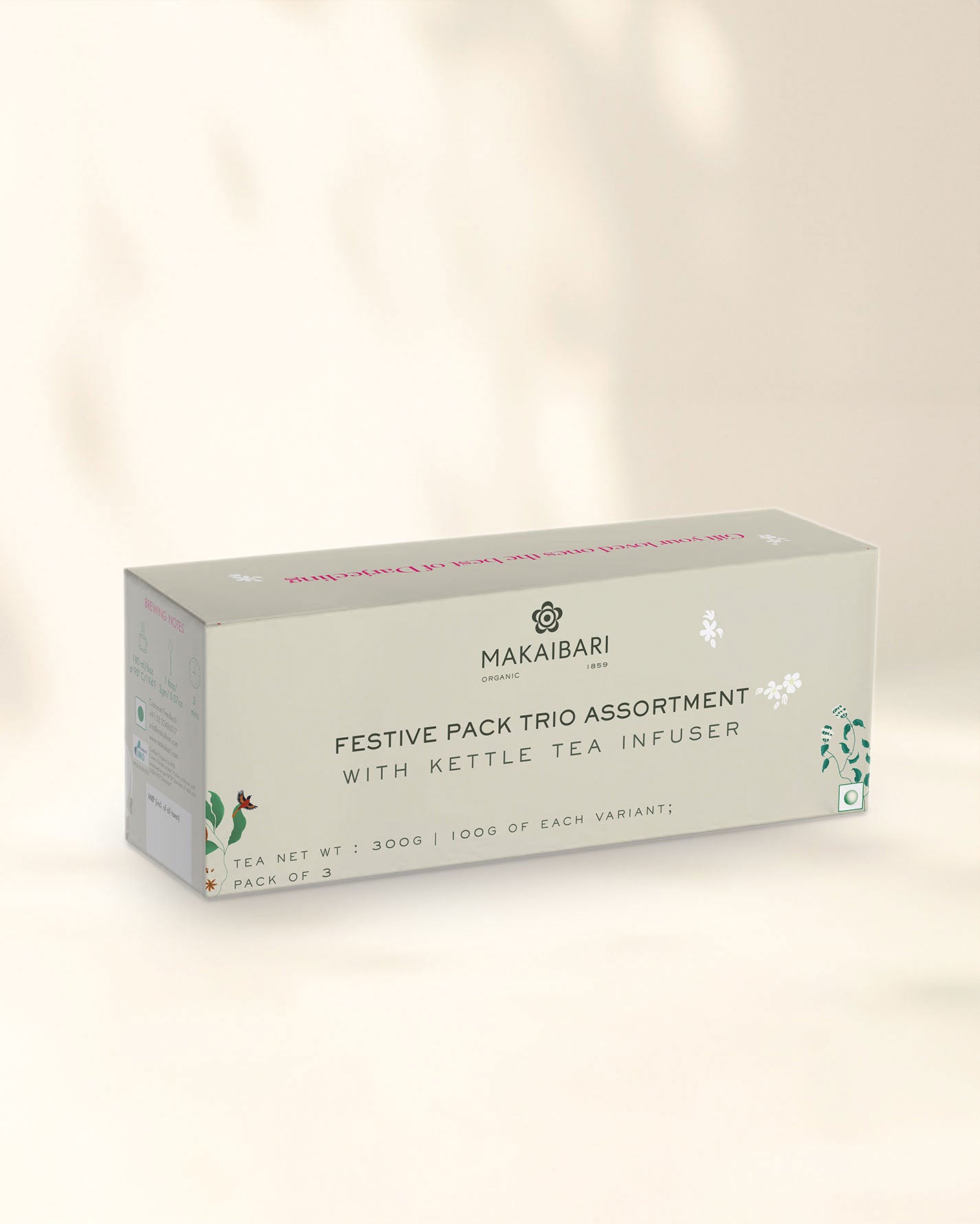 Festive Season Trio Assortment with Kettle Tea Infuser