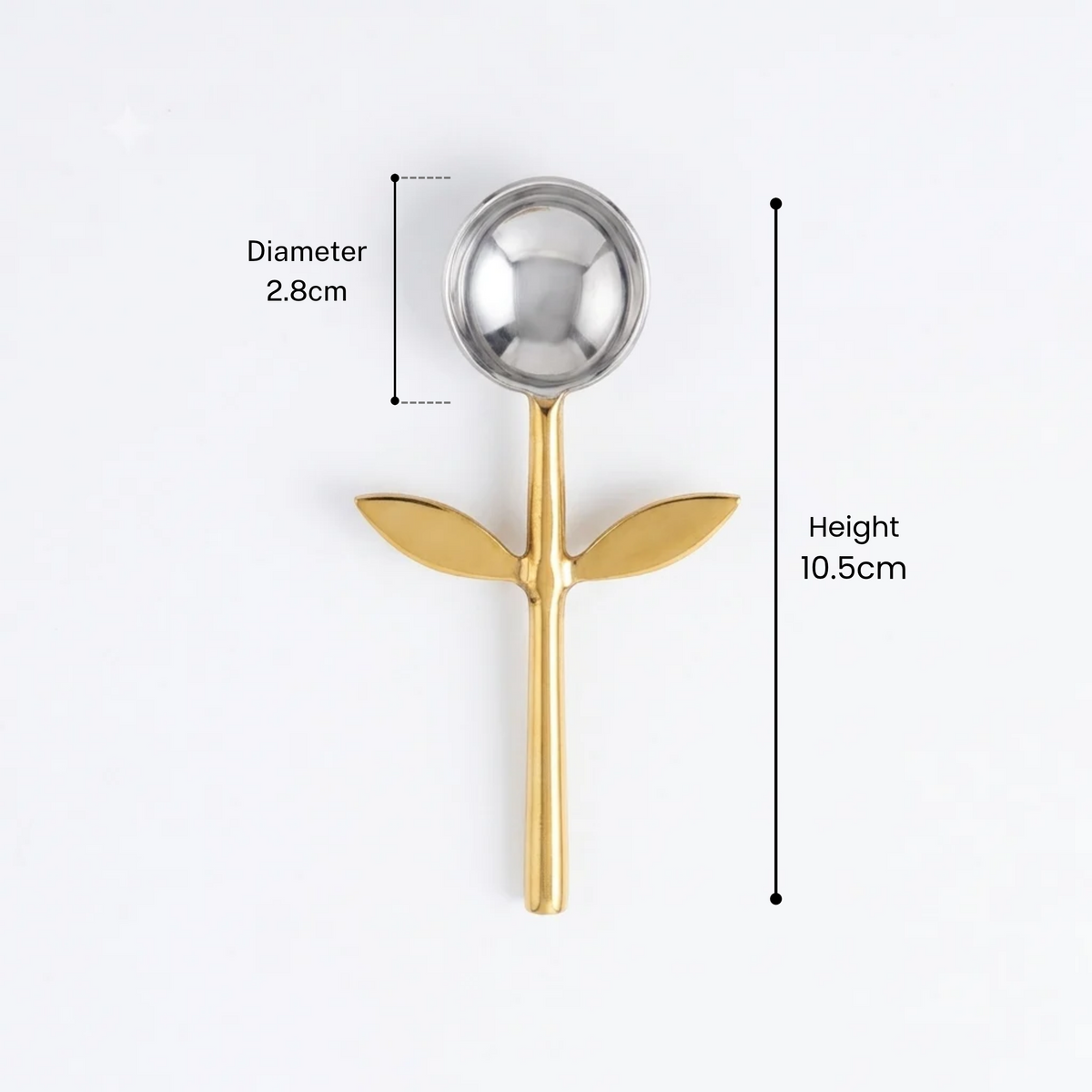 Golden Petal Spoon - 1 Pc