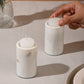 White Marble Candle Stand - Set of 2