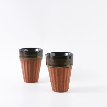 Classic Clay Chai Cup Red Matt Finish 2 Pcs