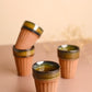 Classic Clay Chai Cup Red Matt Finish 4 Pcs