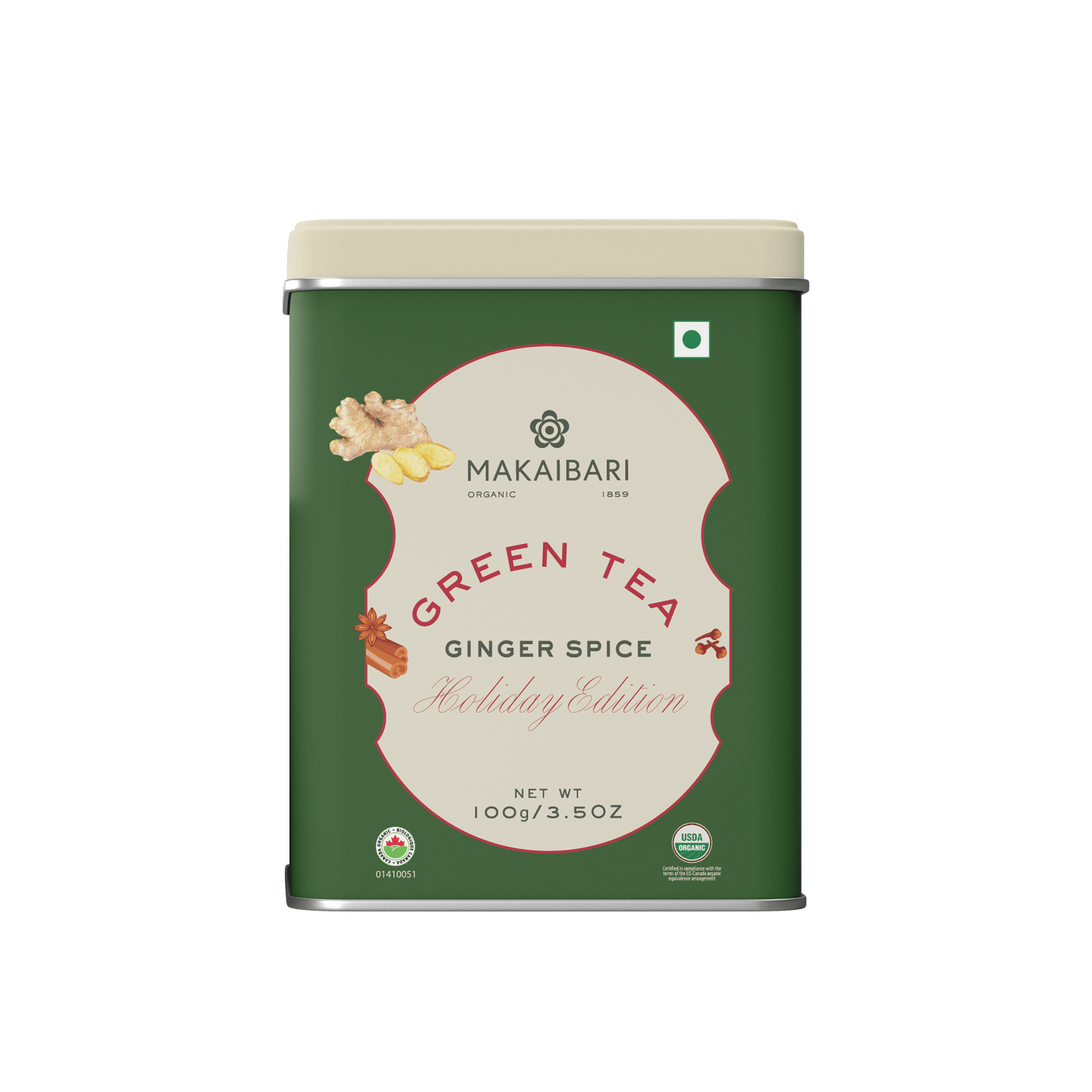 Holiday Edition : Ginger Spice Green Tea - Makaibari Tea