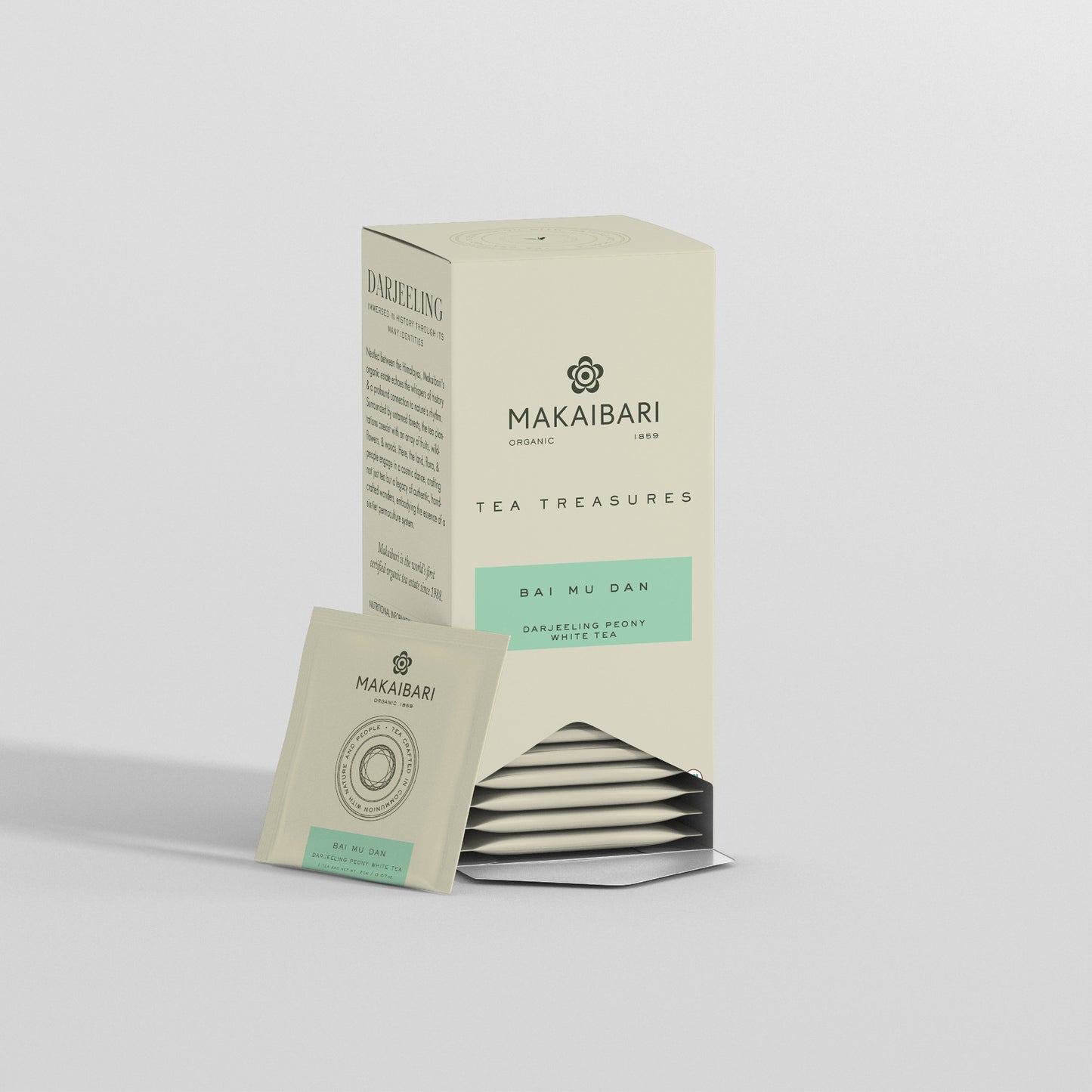 Makaibari Bai Mu Dan | 25 Tea Bags | Tea Treasure White Tea - Makaibari Tea