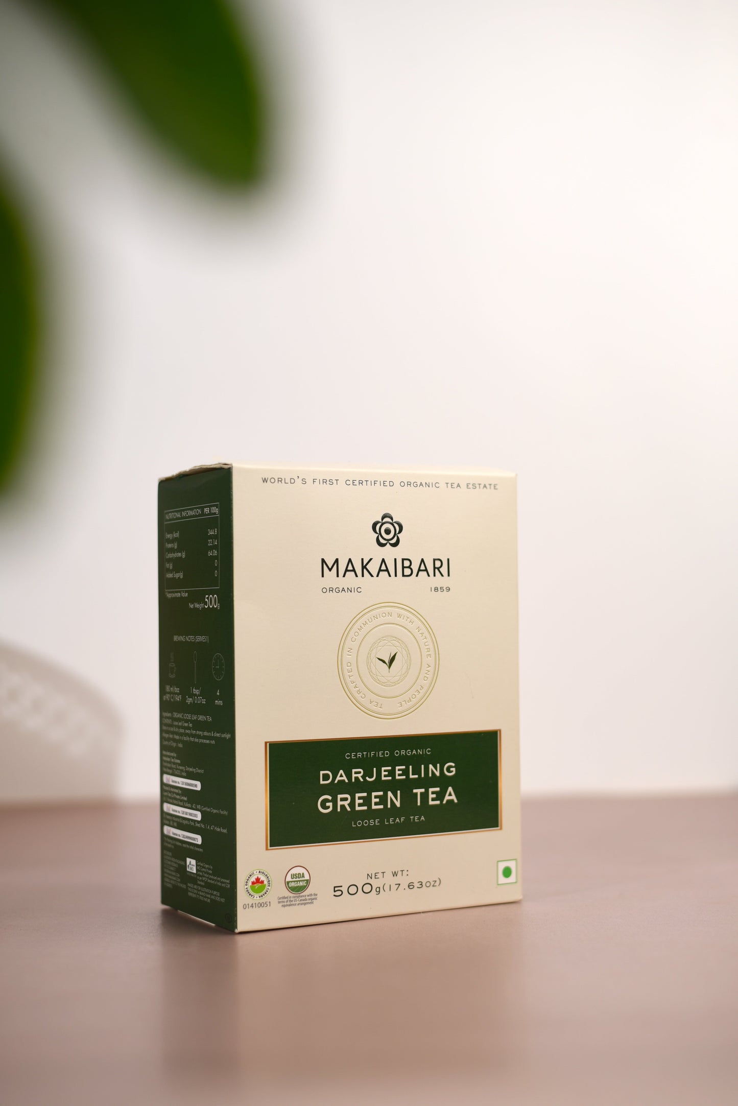 Makaibari Darjeeling Green Tea | 500 gm Loose Tea | Green Tea Loose Tea Pack - MAKAIBARI TEA