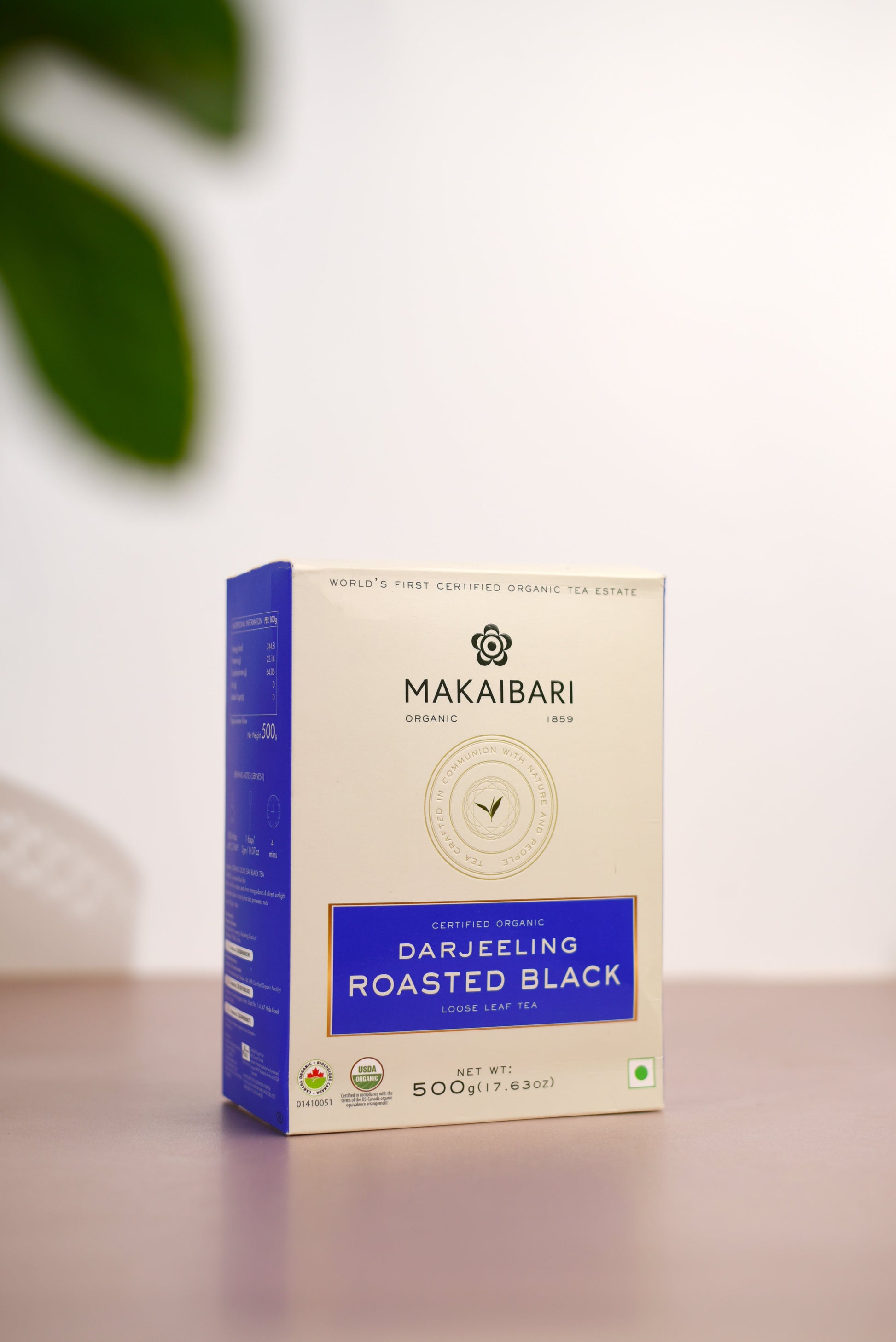 Makaibari Darjeeling Roasted Black Tea | 500 gm Loose Tea | Roasted Black Tea Loose Tea Pack - MAKAIBARI TEA