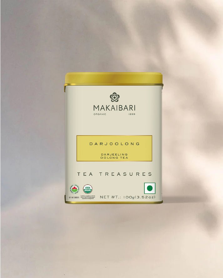 Makaibari Darjoolong Oolong Tea | 100 gm Tin Caddy | Loose Tea Packed - MAKAIBARI TEA