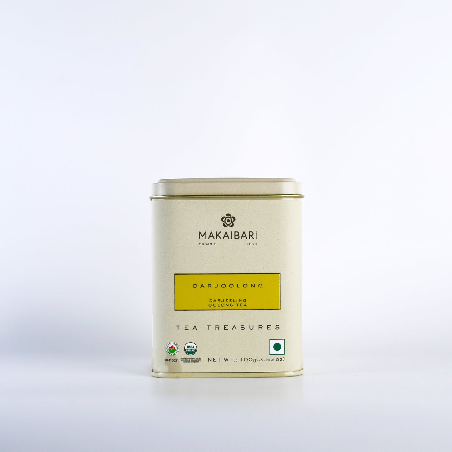 Makaibari Darjoolong Oolong Tea | 100 gm Tin Caddy | Loose Tea Packed - MAKAIBARI TEA