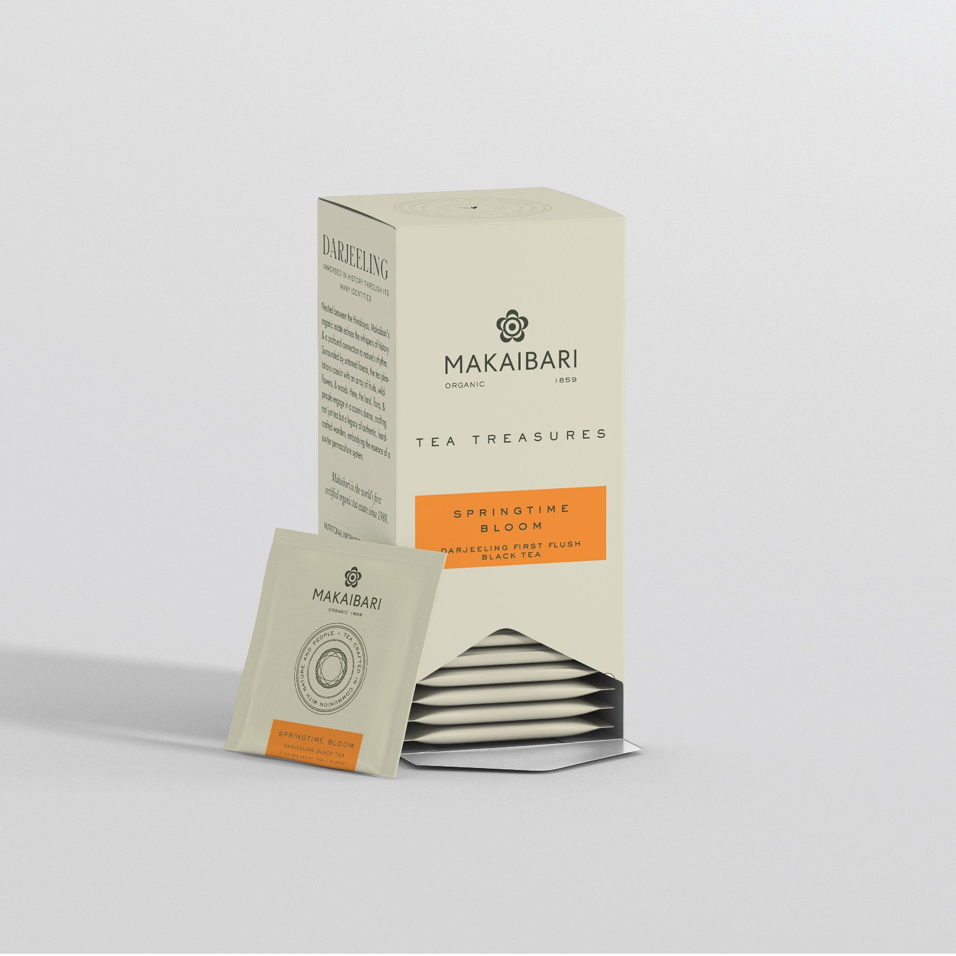 Makaibari Springtime Bloom | 25 Tea bags envelope | First Flush Black Tea - Makaibari Tea