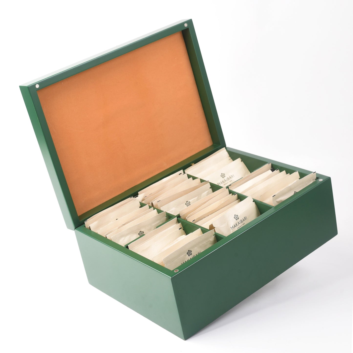 Makaibari Tea Treasures Trail Gift Box | 50 Tea bags | Darjloong 2g*10 | Silver Green 2g*10 | Summer Solstice 2g *10 | Springtime Bloom 2g*10 | Bai Mu dan 2g*10 - MAKAIBARI TEA