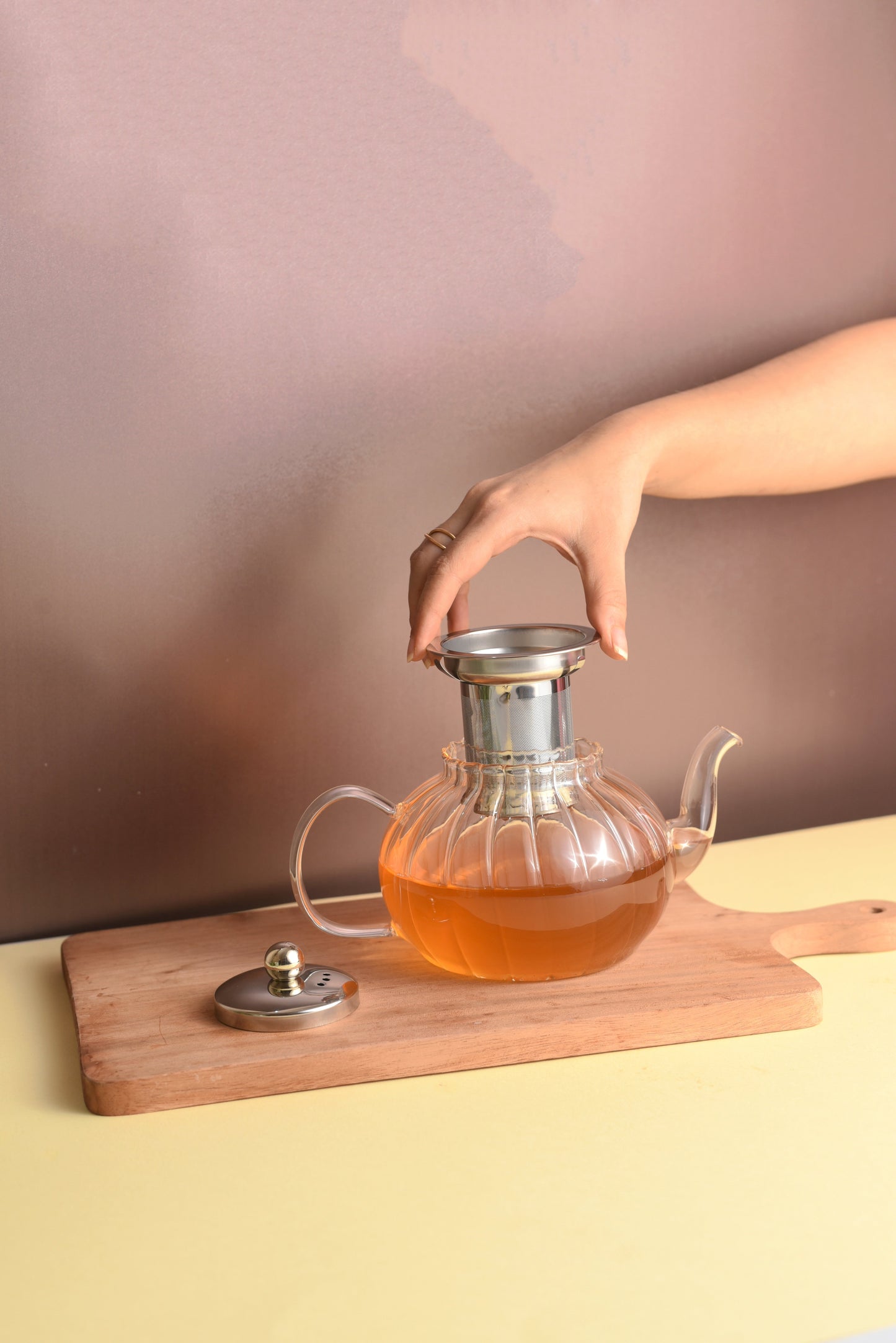 Ripple Glass Teapot - MAKAIBARI TEA