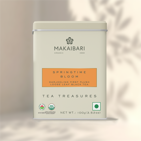 Springtime Bloom | 100 gm | First flush Black loose Tea | Tin Caddy