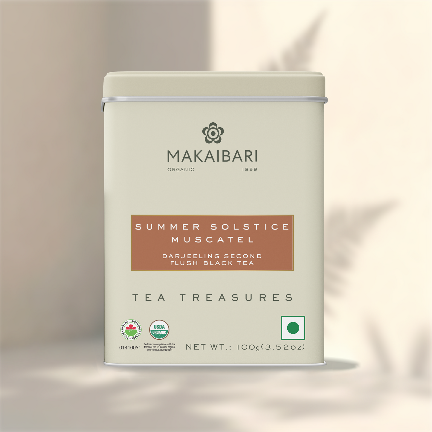 Summer Solstice Muscatel | 100 gm | Second Flush loose Black tea | Tin Caddy