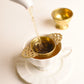 Tea Strainer Gold with Drip Bowl - MAKAIBARI TEA