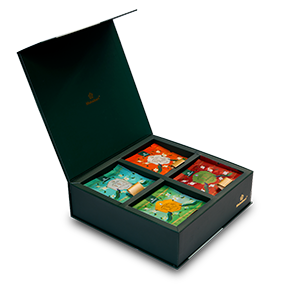 Limited Edition Specialty Gift Pack in 4 Assorted Flavours  (Hard Pack - Japanese Fuso Biodegradable Tea Bags)