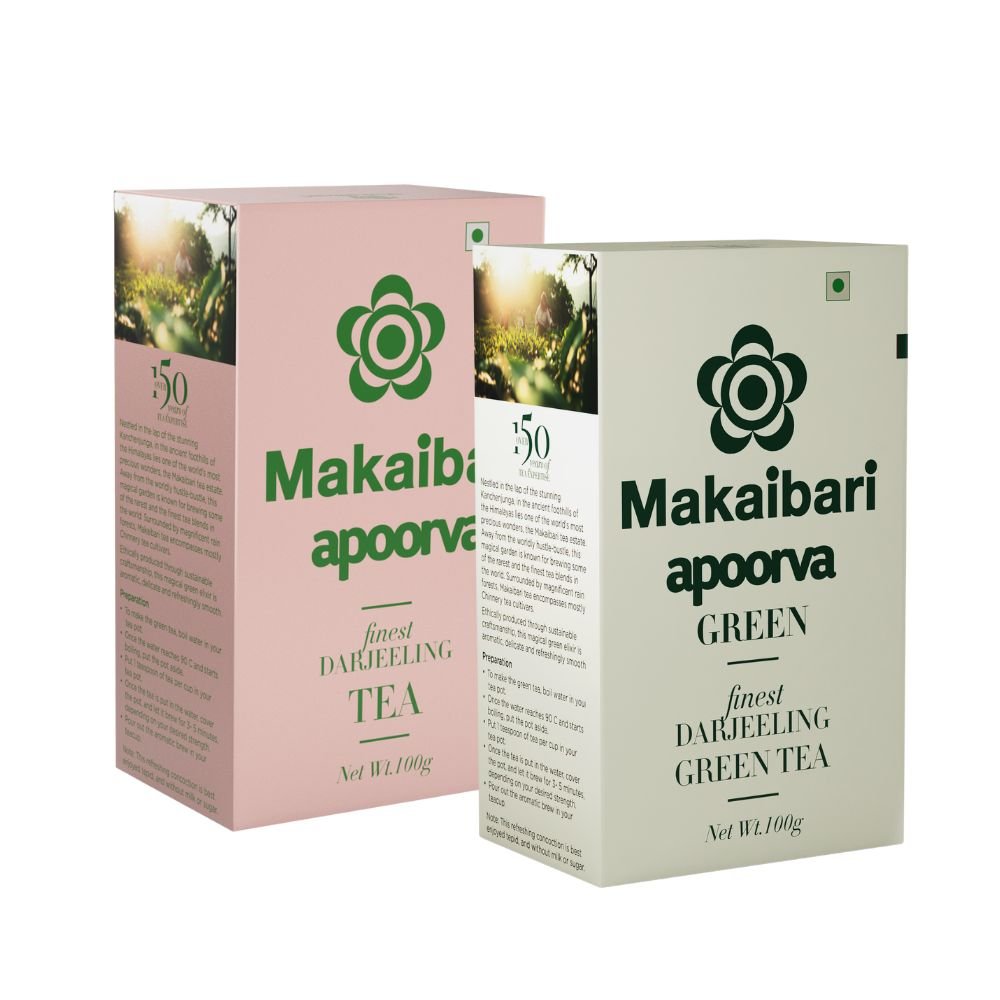 Apoorva Black Organic Darjeeling Black Tea Carton Box - MAKAIBARI TEA