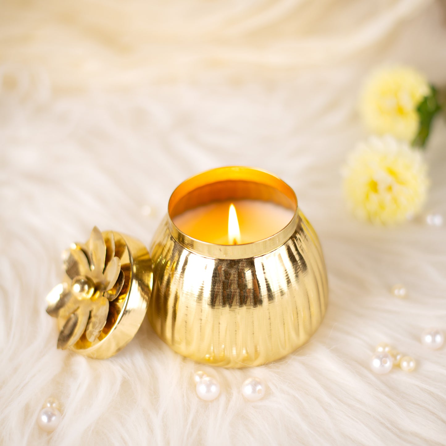 Candle Jar - Hand-poured artisanal decorative candle - MAKAIBARI TEA