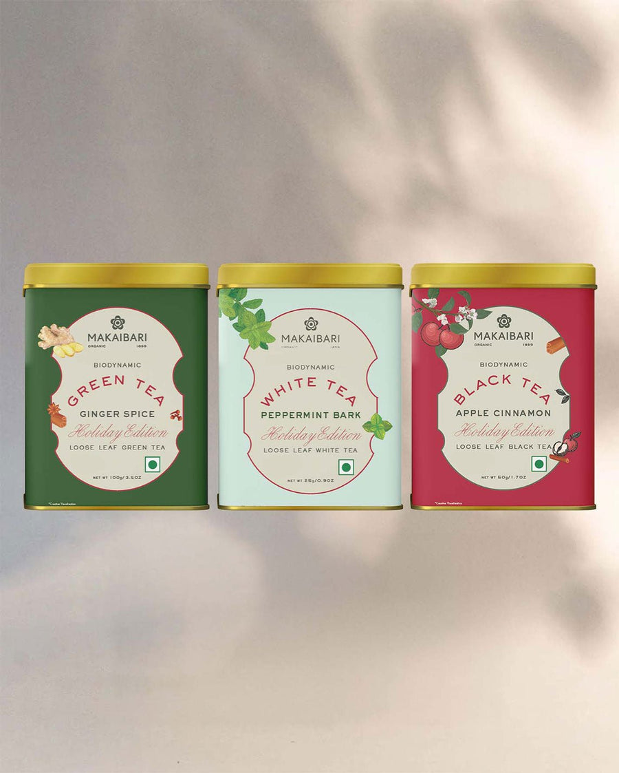 Winter Teas Trio Assortment With Infuser - MAKAIBARI TEA